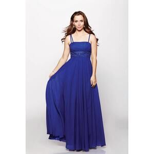 NEW MILANO FORMALS goddess aura gown in champagne